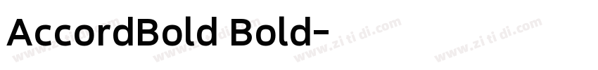 AccordBold Bold字体转换